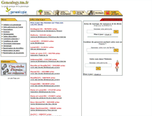 Tablet Screenshot of genealogy.tm.fr