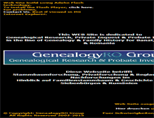 Tablet Screenshot of genealogy.ro