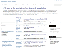 Tablet Screenshot of genealogy.org.il