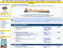 Tablet Screenshot of forum.genealogy.net