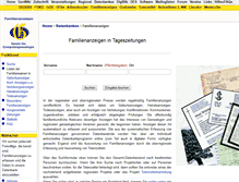 Tablet Screenshot of familienanzeigen.genealogy.net