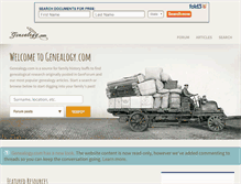 Tablet Screenshot of genealogy.com